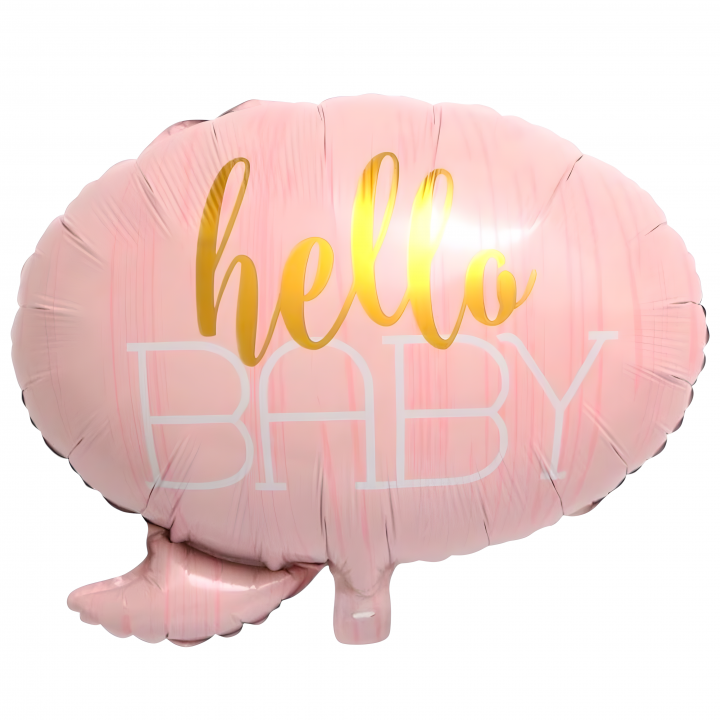 Hello Baby Pembe Folyo Balon
