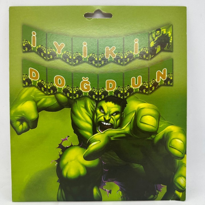 HULK İYİ Kİ DOĞDUN BANNER