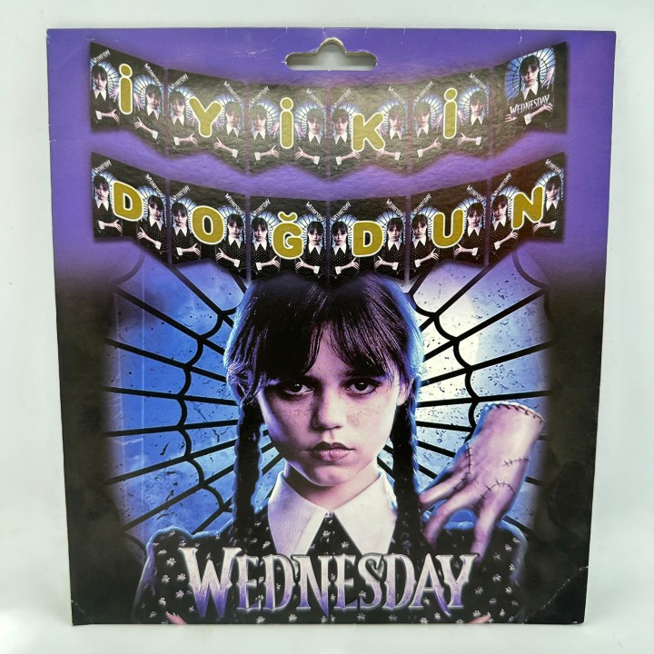 WEDNESDAY İYİ Kİ DOĞDUN BANNER