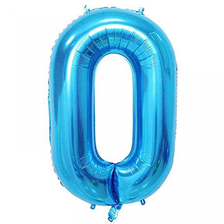 0- RAKAM 34 İNC KOYU MAVİ RENK BALON 76 CM