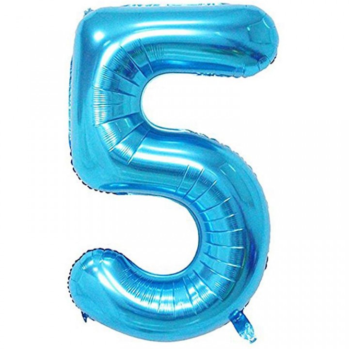 5- RAKAM 34 İNC KOYU MAVİ RENK BALON 76 CM