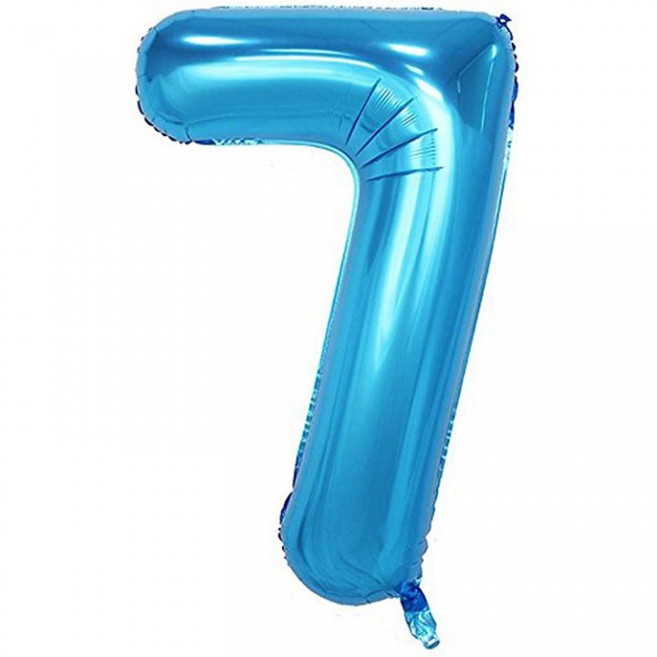 7- RAKAM 34 İNC KOYU MAVİ RENK BALON 76 CM