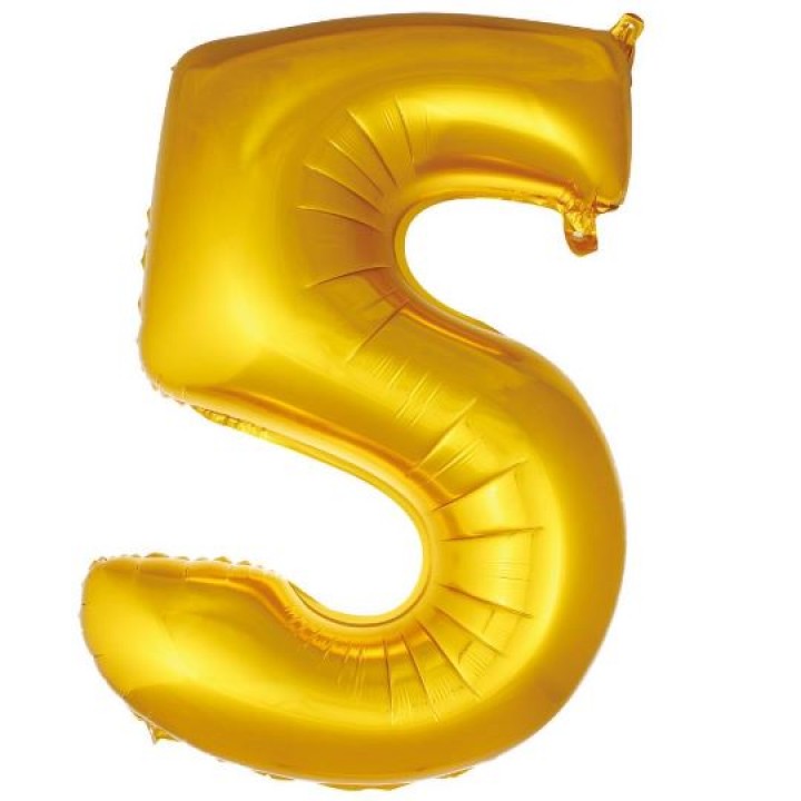 İKM 40″ Gold 5 Rakam Folyo Balon