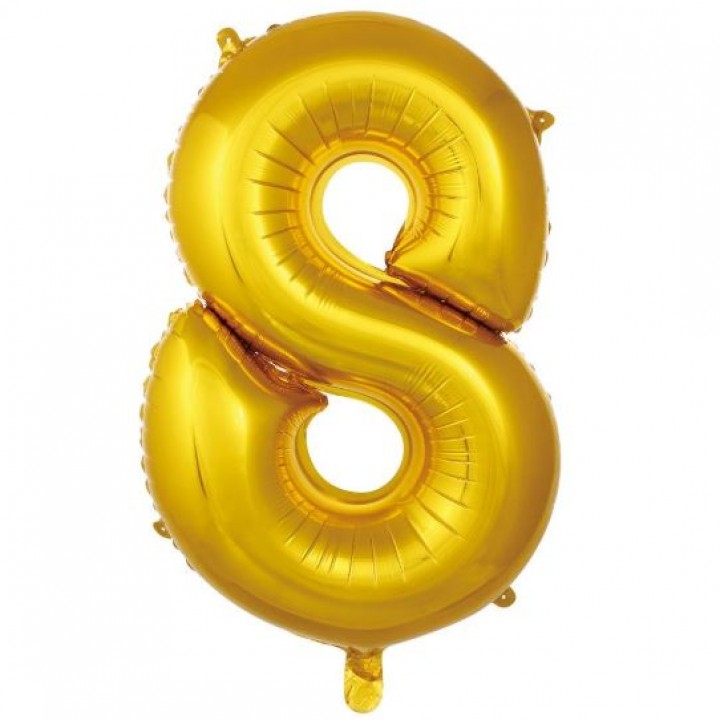 İKM 40″ Gold 8 Rakam Folyo Balon