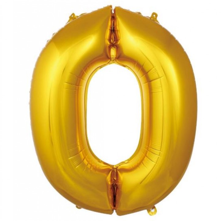İKM 40″ Gold 0 Rakam Folyo Balon