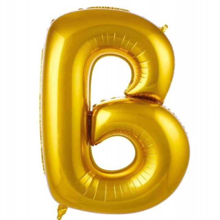 B- HARF 34 İNC GOLD RENK BALON 76 CM
