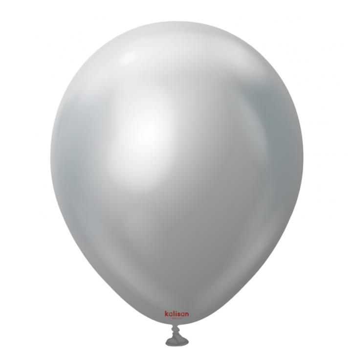 12'' Mirror Balon Gümüş (Silver) 50’li