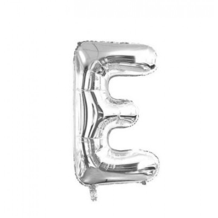 E- HARF 34 İNC GÜMÜŞ RENK BALON 76 CM