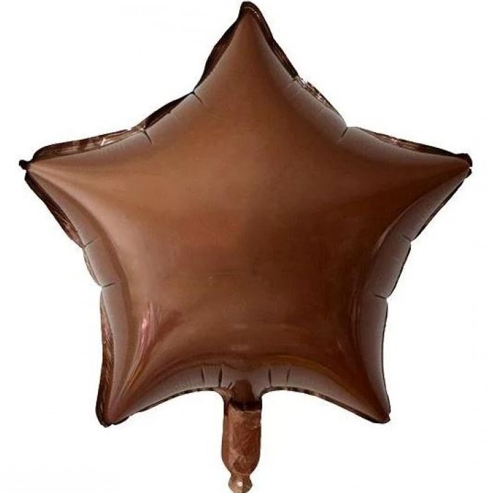 18 İNC YILDIZ KARAMEL RENK FOLYO BALON