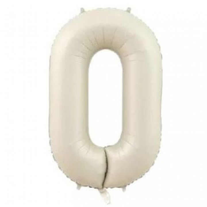 0- RAKAM 34 İNC KREM RENK BALON 76 CM