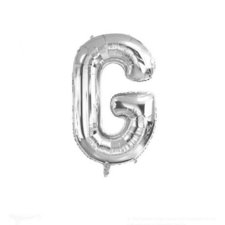 G- HARF 34 İNC GÜMÜŞ RENK BALON 76 CM