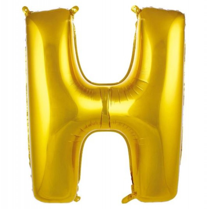 H- HARF 34 İNC GOLD RENK BALON 76 CM