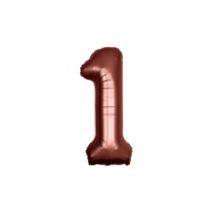 RPS 40″ Çikolata 1 Rakam Folyo Balon