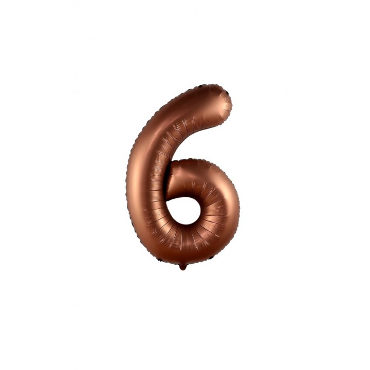 40″ Çikolata 6 Rakam Folyo Balon