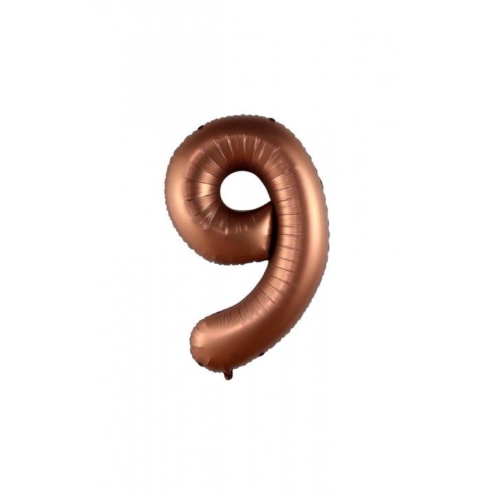 40″ Çikolata 9 Rakam Folyo Balon