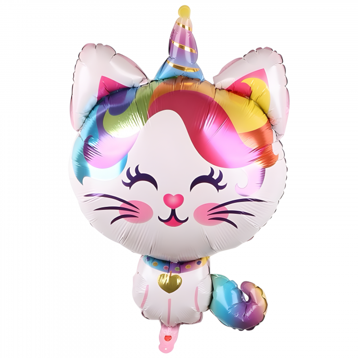 Kedi Unicorn Folyo Balon 92X60 CM