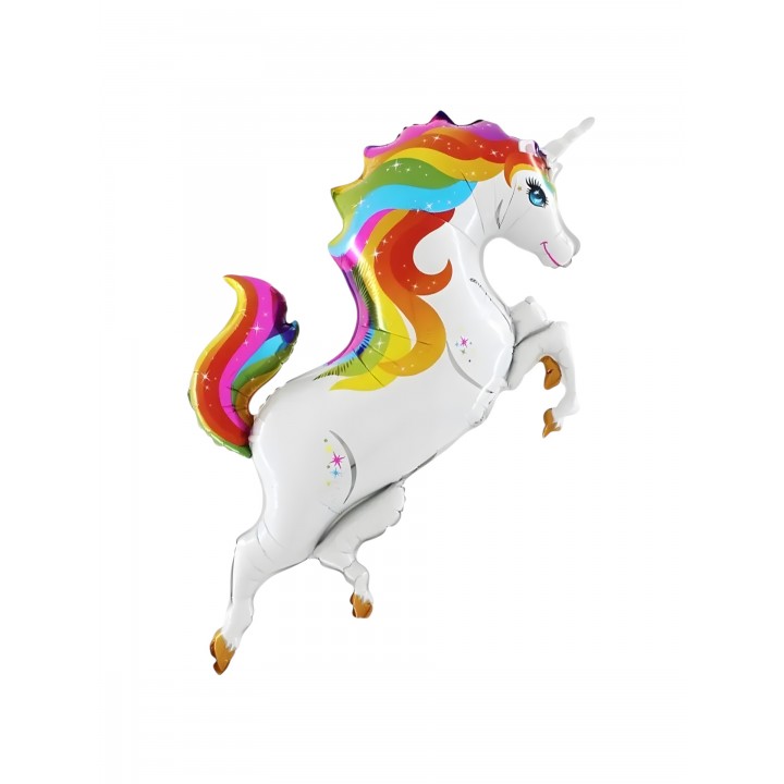 Rainbow Unicorn Folyo Balon 93-69 CM
