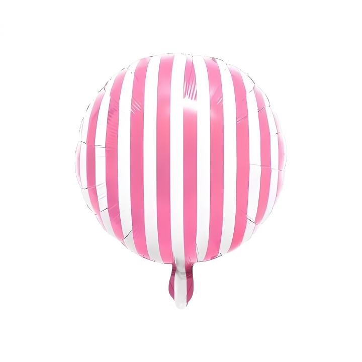 18” YUVARLAK PEMBE-BEYAZ 7548