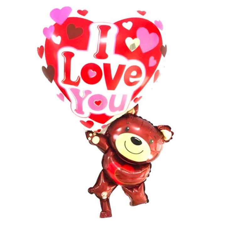 I love You Bear Shape 32 İNÇ
