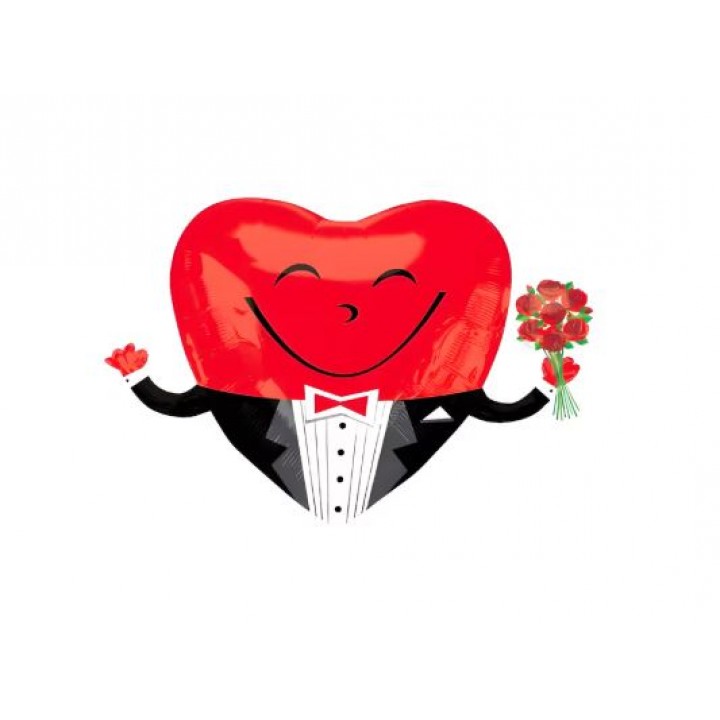 Heart Man Kalp Folyo Balon