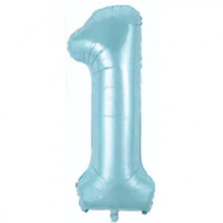 1- RAKAM 34 İNC MAVİ RENK BALON 76 CM