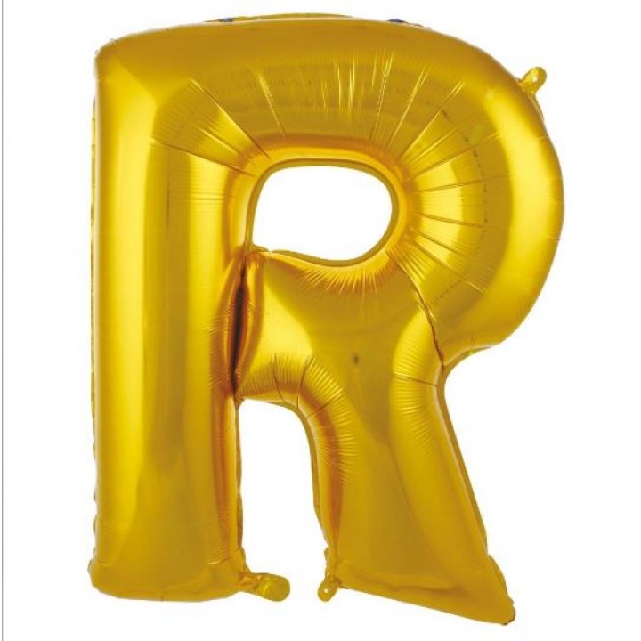 R- HARF 34 İNC GOLD RENK BALON 76 CM