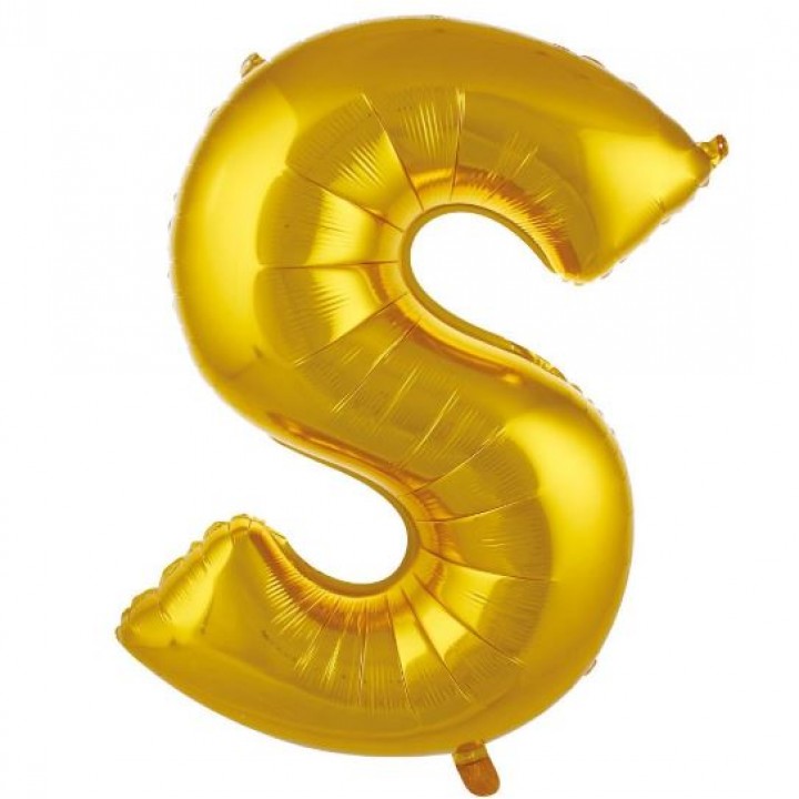 S- HARF 34 İNC GOLD RENK BALON 76 CM