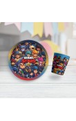 BRAWL STARS KARAKTERLİ TABAK BARDAK SET