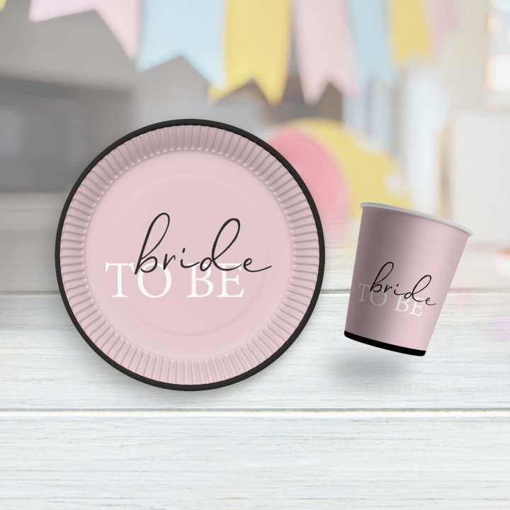 Bride To Be Karton Tabak Bardak Set 8'Lİ
