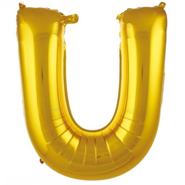 U- HARF 34 İNC GOLD RENK BALON 76 CM