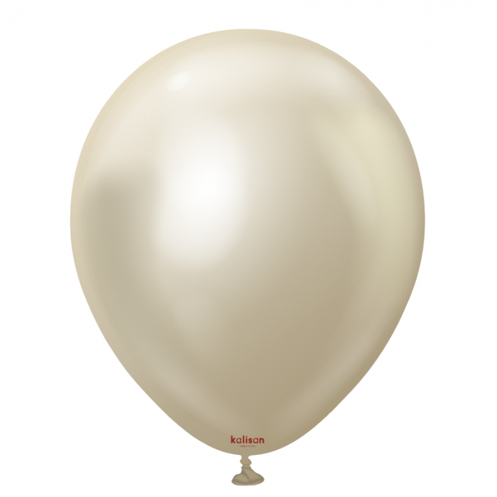 12'' Mirror Balon Beyaz Altın (White Gold) 50’li