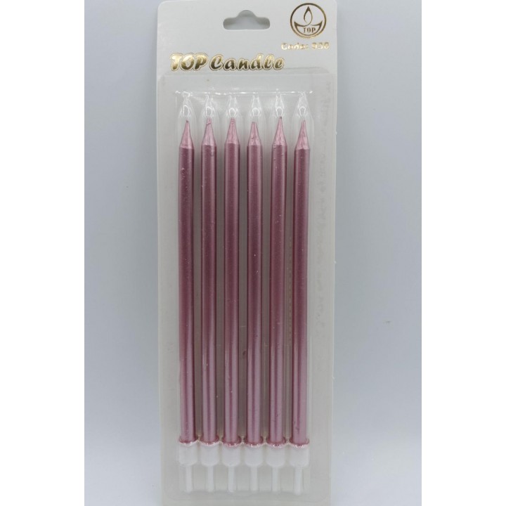 TOP CANDLE METALİZE FUŞYA MUM