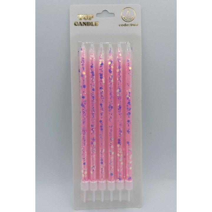 TOP CANDLE PEMBE MOR PULLU MUM