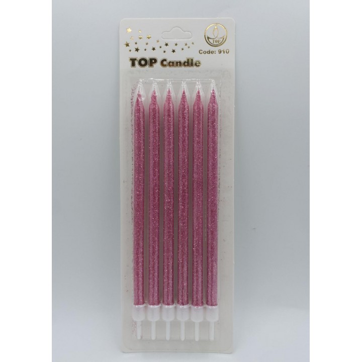 TOP CANDLE FUŞYA SİMLİ MUM