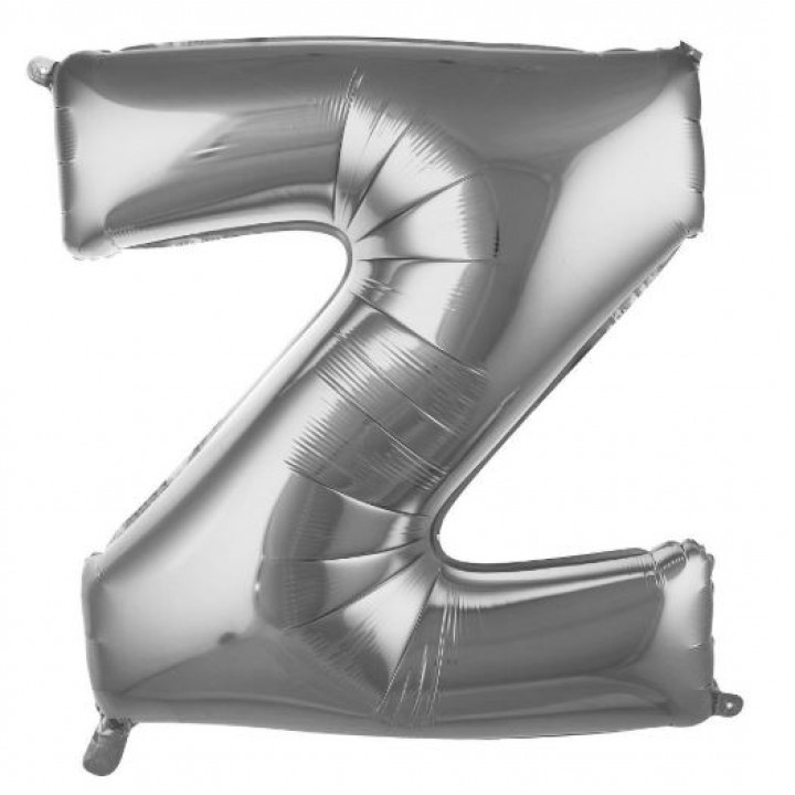 Z- HARF 34 İNC GÜMÜŞ RENK BALON 76 CM