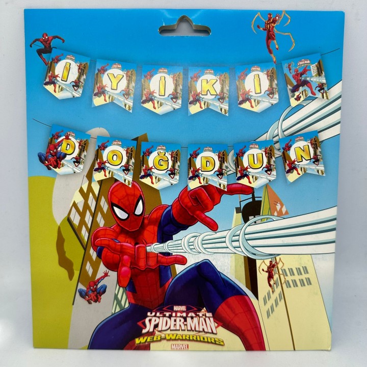 SPİDERMAN İYİ Kİ DOĞDUN BANNER