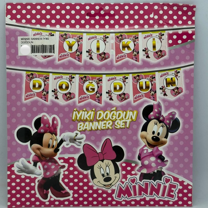 MİNNİE İYİ Kİ DOĞDUN BANNER
