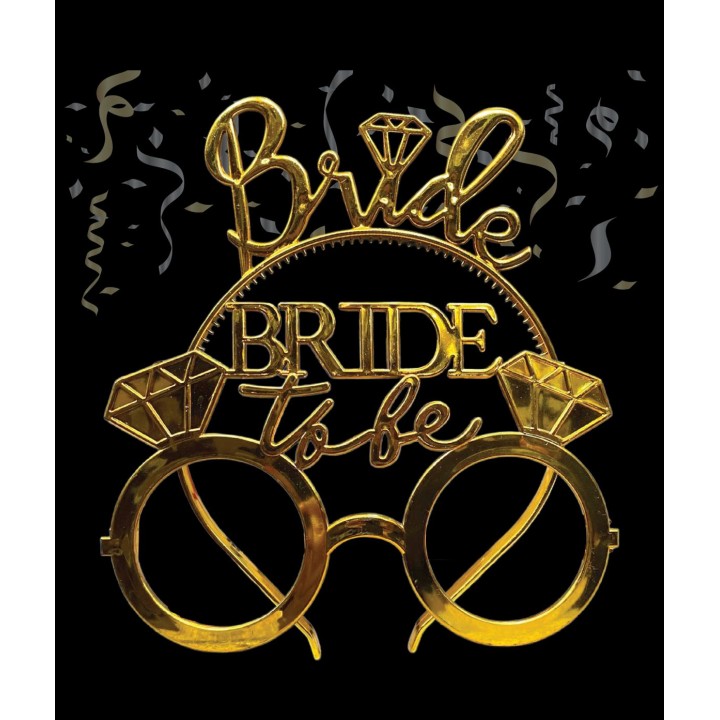 Bride To Be Taç Gözlük Set Gold