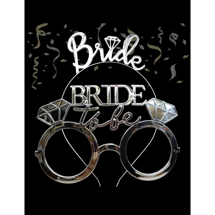 Bride To Be Taç Gözlük Set Gümüş