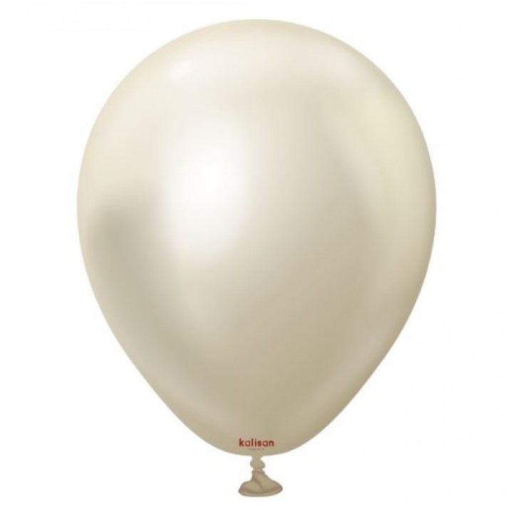 18'' Mirror Balon Beyaz Altın (White Gold) 5'li