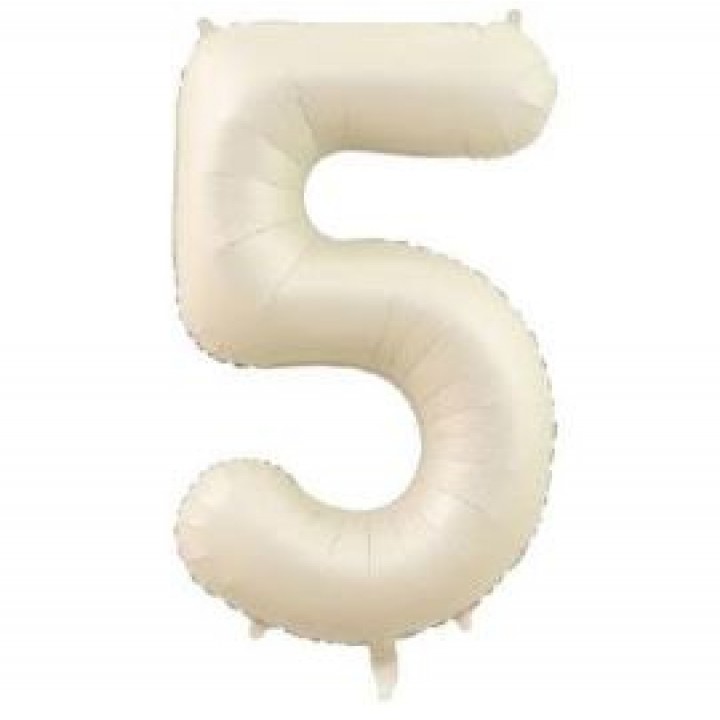 5- RAKAM 34 İNC KREM RENK BALON 76 CM