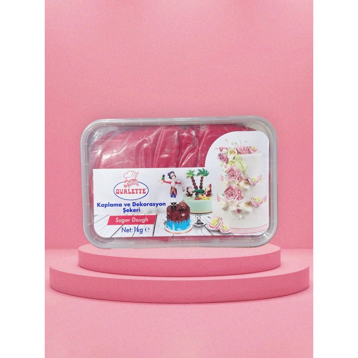 ŞEKER HAMURU 1 KG KIRMIZI KATSAN OVALETTE