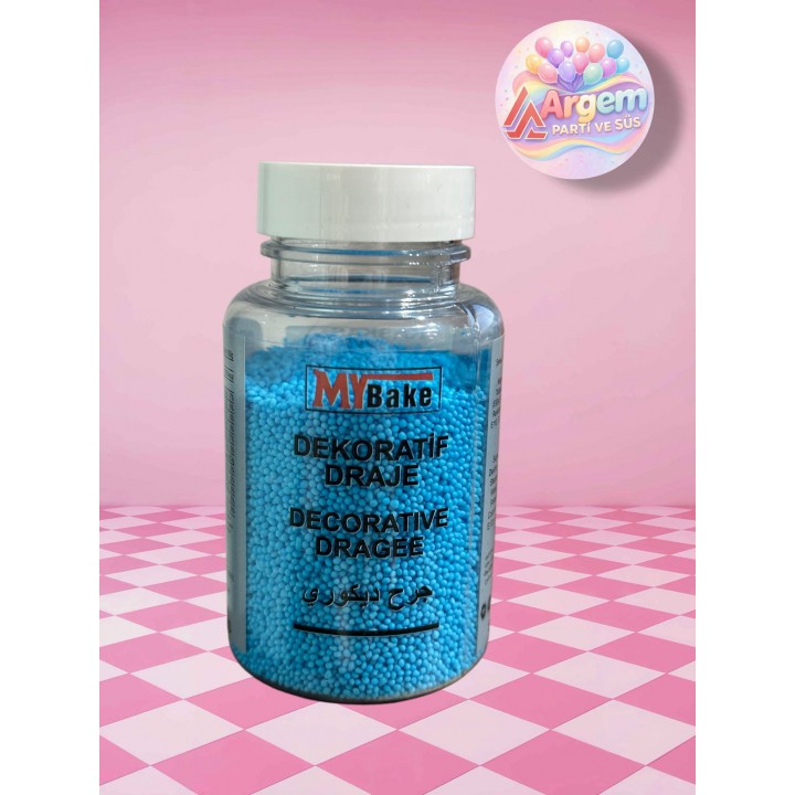 MY BAKE DEKORATİF DRAJE KASKAS MAVİ 100GR