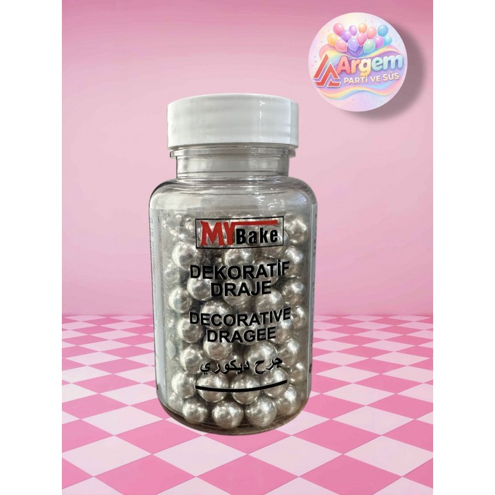 MY BAKE DEKORATİF DRAJE GÜMÜŞ NO 4 100GR