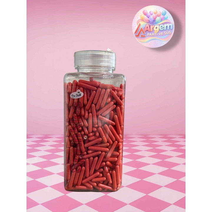 DR GUSTO SPRİNKLES PASTA SÜSÜ KIRMIZI  250 GR