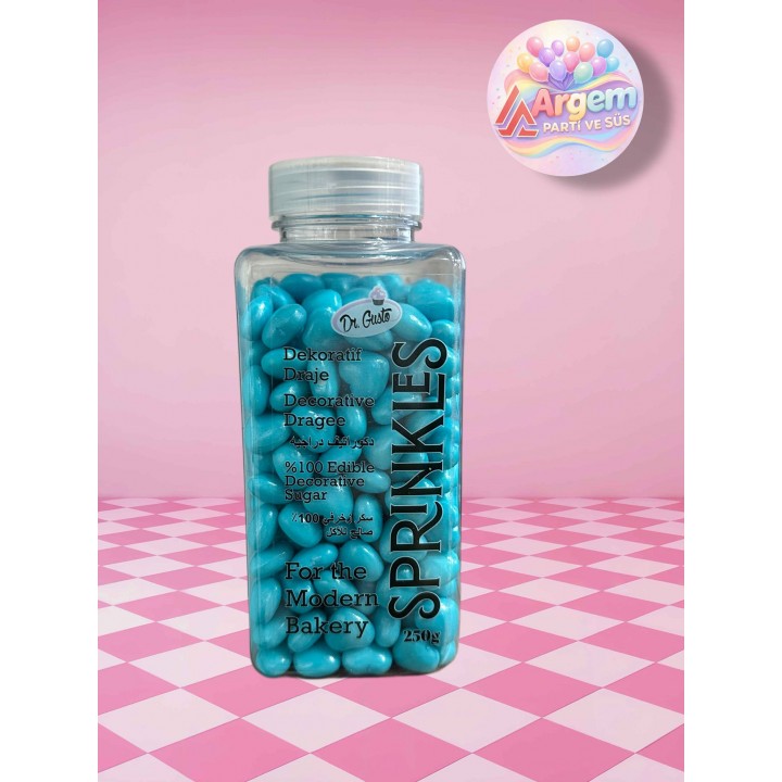 DR GUSTO SPRİNKLES PASTA SÜSÜ MAVİ 250 GR