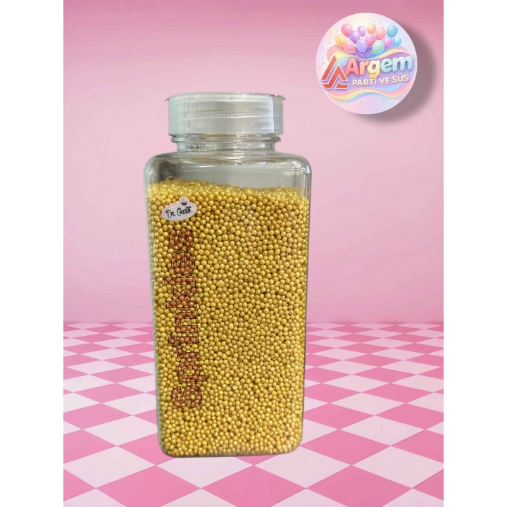 DR GUSTO SPRİNKLES PASTA SÜSÜ SARI MİNİ 250 GR