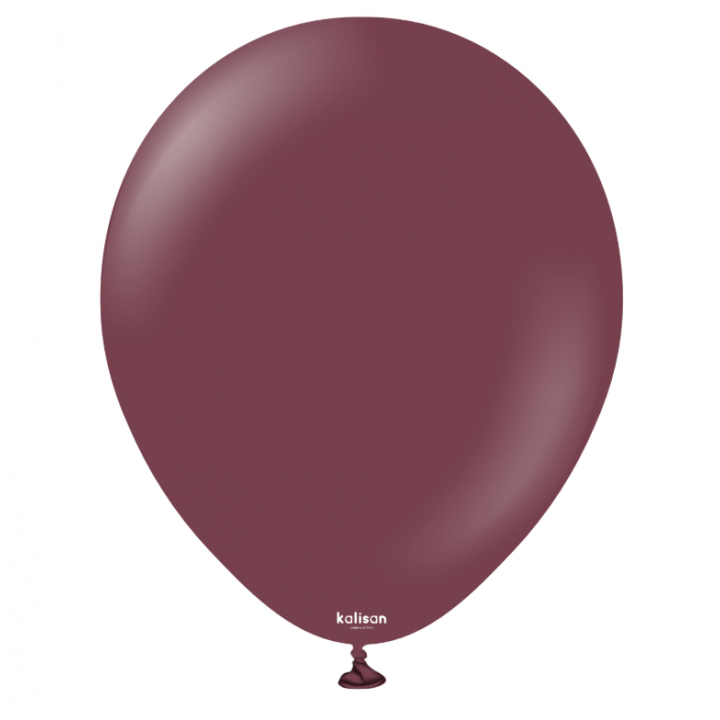 18'' Standart Balon Bordo (Burgundy) 5'li
