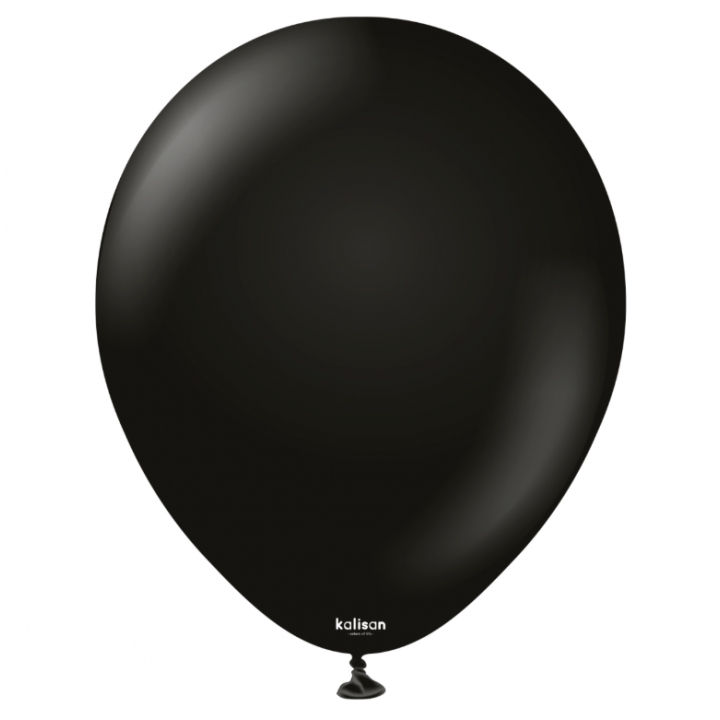18'' Standart Balon Siyah (Black) 5'li
