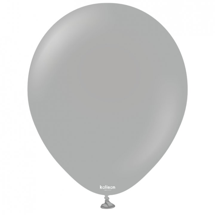 18'' Standart Balon Gri (Grey) 5'li